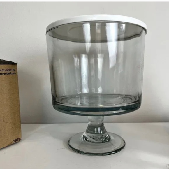 Pampered Chef Kitchen Pampered Chef Glass Trifle Bowl With Stand